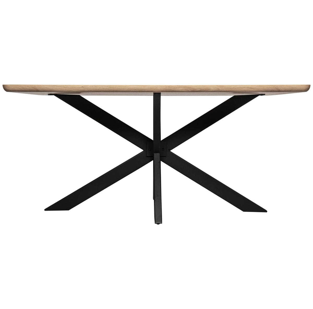 Ravenna 5-Piece Dining Set with 63" Rectangular Dining Table in Maple with 4 Velvet Dining Chairs in Black Steel Legs - Elax Furniture