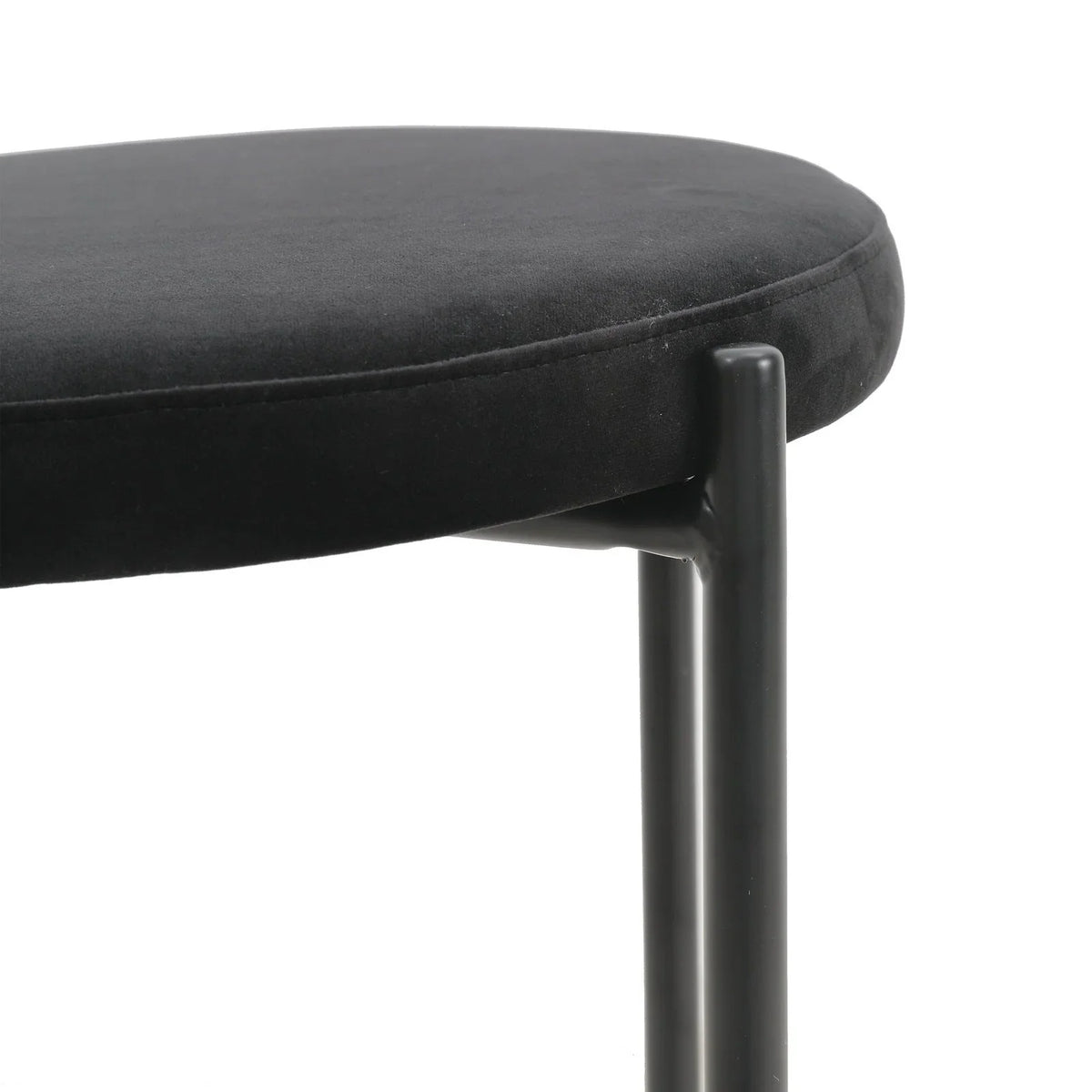 Euston Wicker Bar Stool with Black Powder Coated Steel Frame and Footrest - Elax Furniture