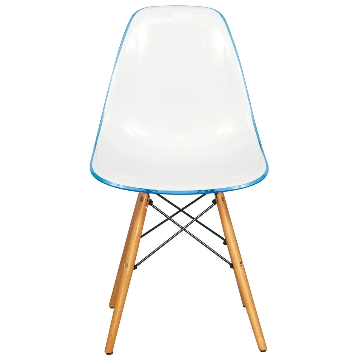 Dover and Cresco Modern Dining Chair Molded Side Chair with Base - Elax Furniture