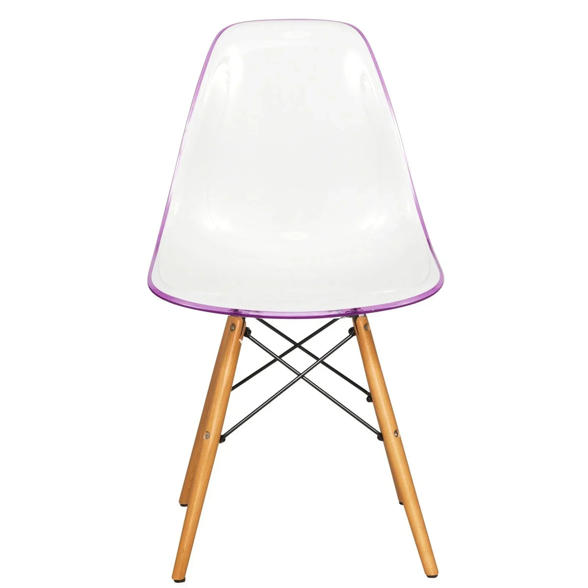 Dover and Cresco Modern Dining Chair Molded Side Chair with Base - Elax Furniture