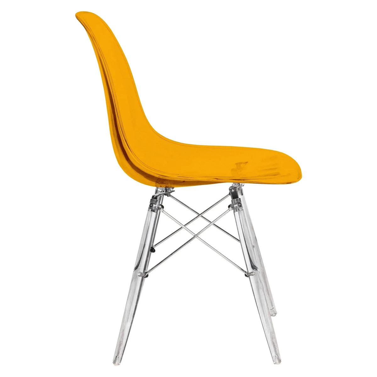 Dover and Cresco Modern Dining Chair Molded Side Chair with Base - Elax Furniture