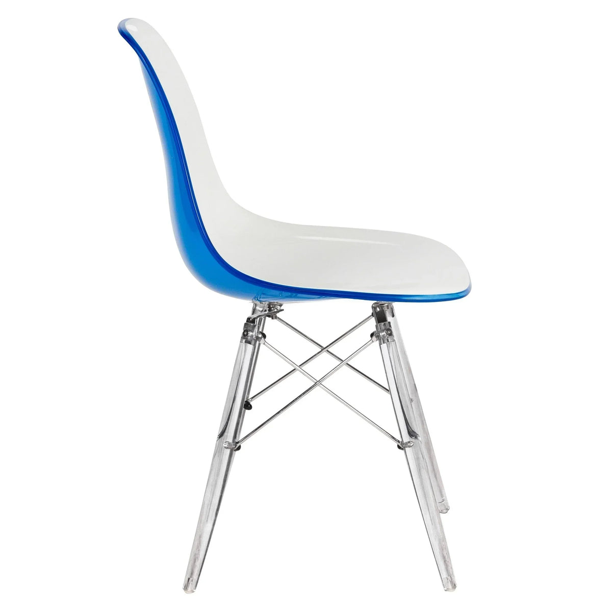 Dover and Cresco Modern Dining Chair Molded Side Chair with Base - Elax Furniture