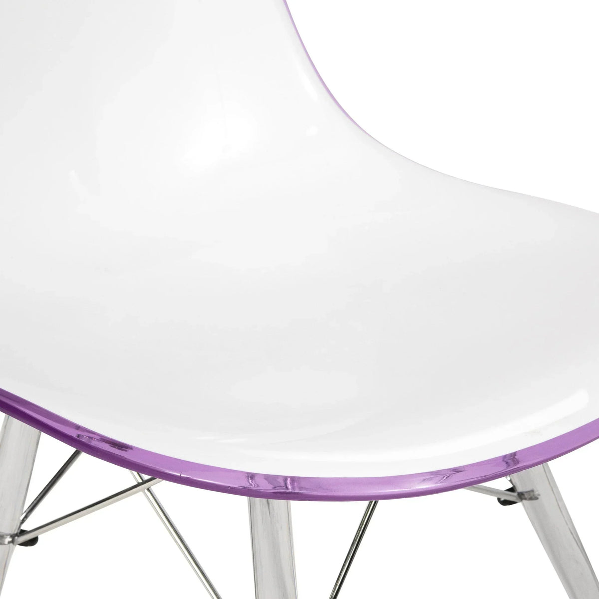 Dover and Cresco Modern Dining Chair Molded Side Chair with Base - Elax Furniture