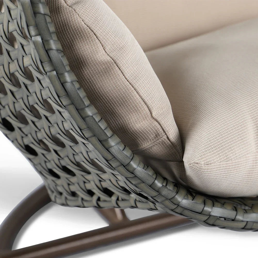Wicker Hanging 2 person Egg Swing Chair With Outdoor Cover - Elax Furniture