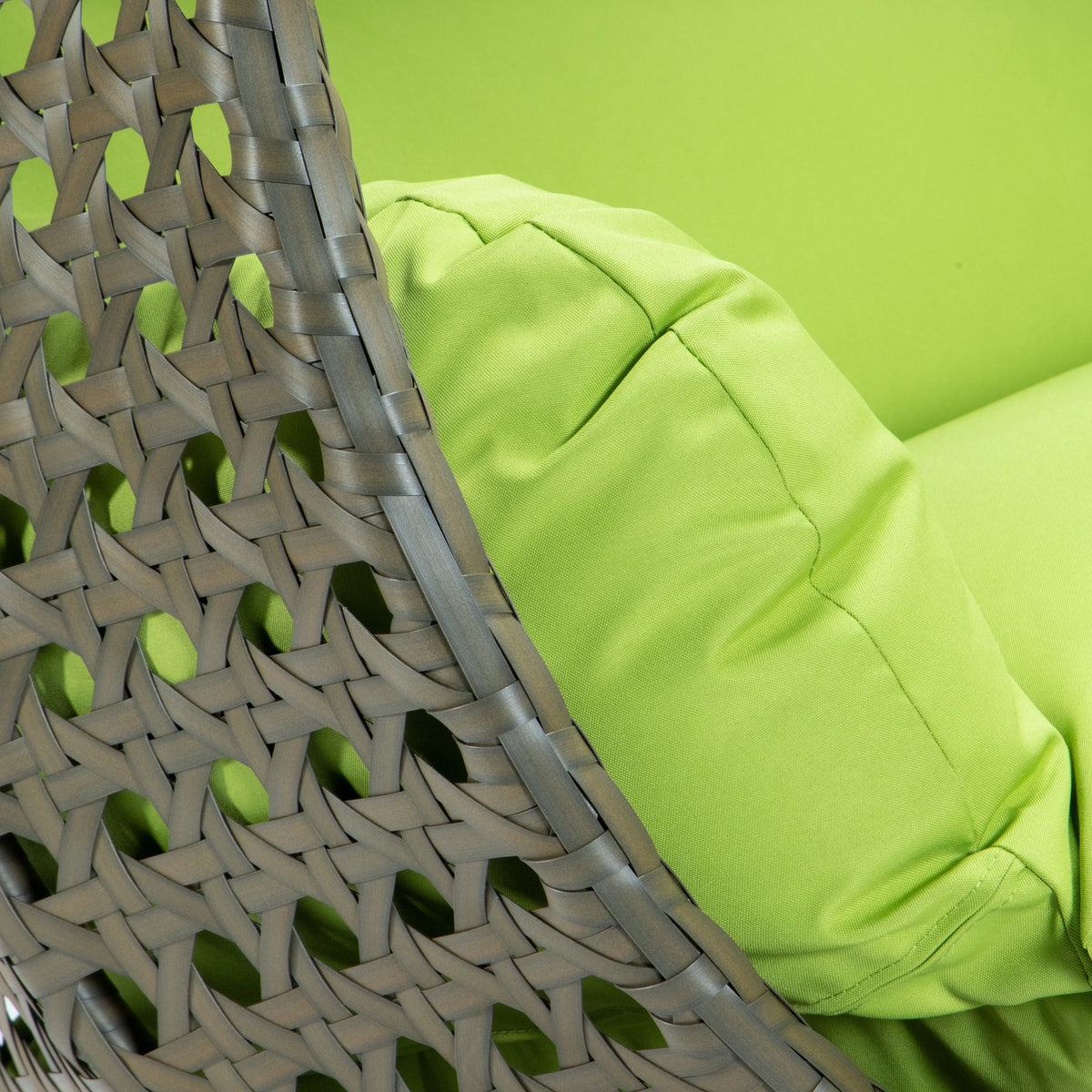 Modern Beige Wicker Hanging Double Seater Egg Swing Chair - Elax Furniture