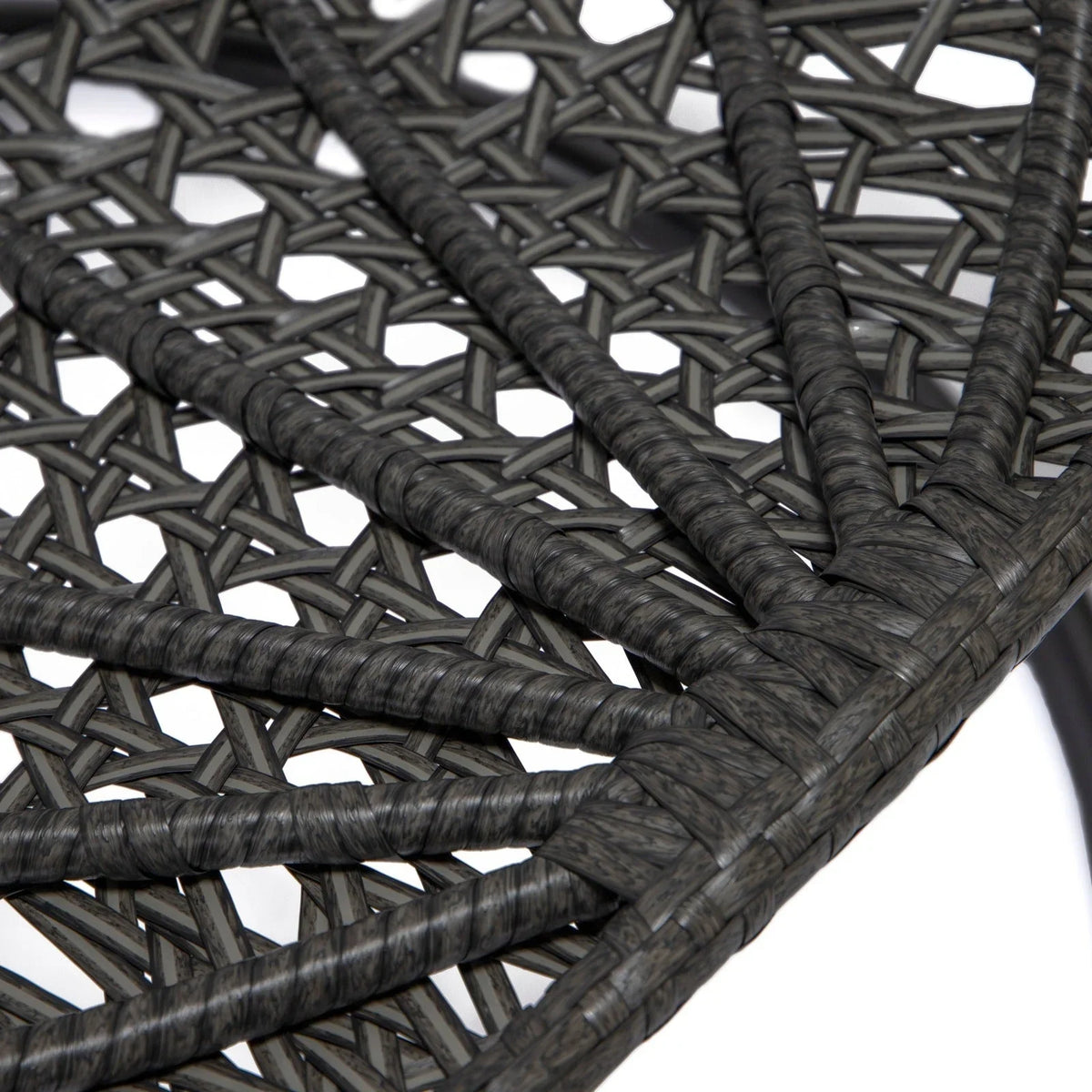 Charcoal Wicker Hanging Single Egg Swing Chair With Cushions - Elax Furniture