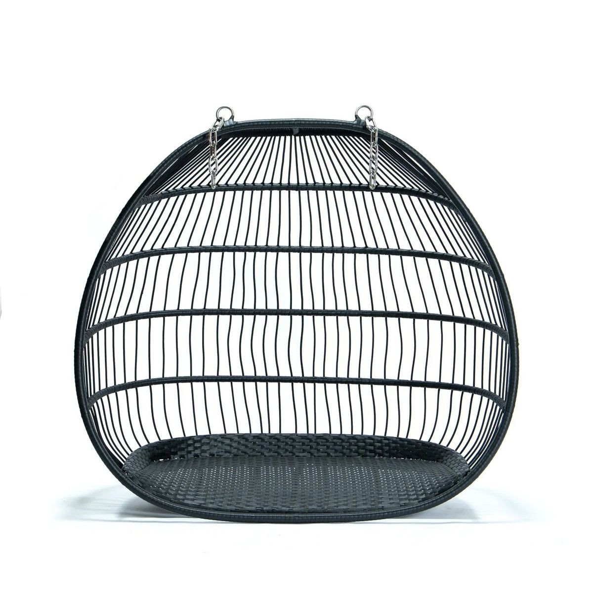 Wicker 2 Person Double Folding Hanging Egg Swing Chair - Elax Furniture