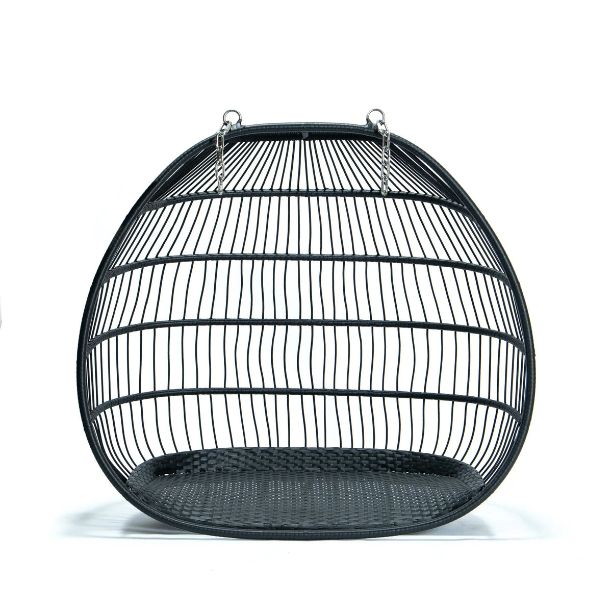 Wicker 2 Person Double Folding Hanging Egg Swing Chair - Elax Furniture
