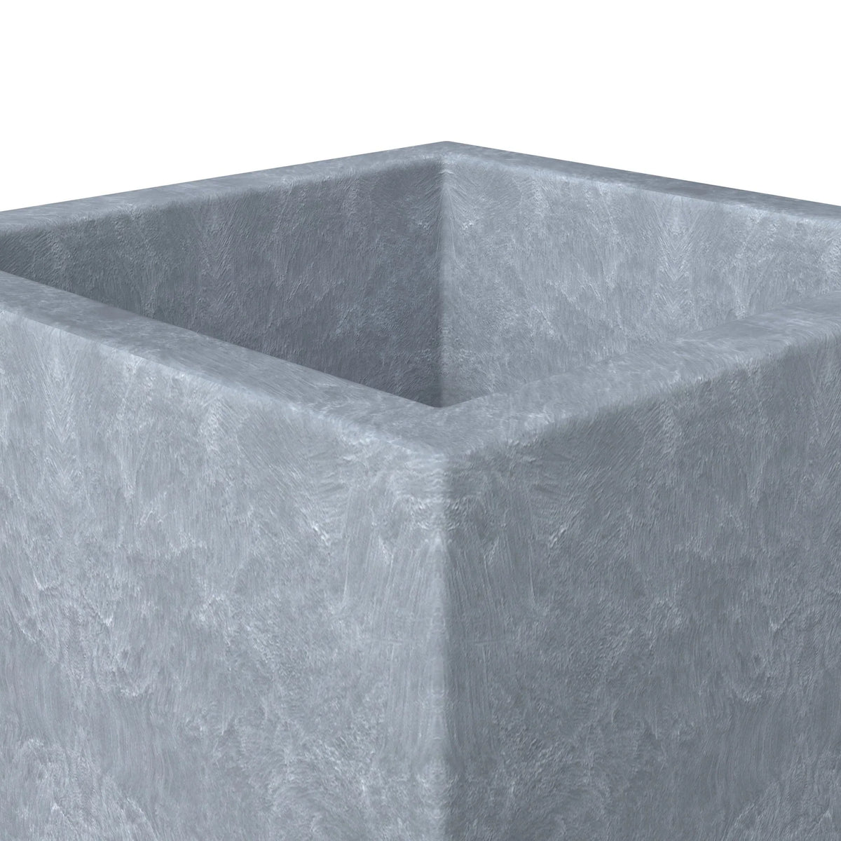 Fern Fiberstone and MGO Clay Mid-Century Modern Square Planter Pot for Indoor and Outdoor - Elax Furniture