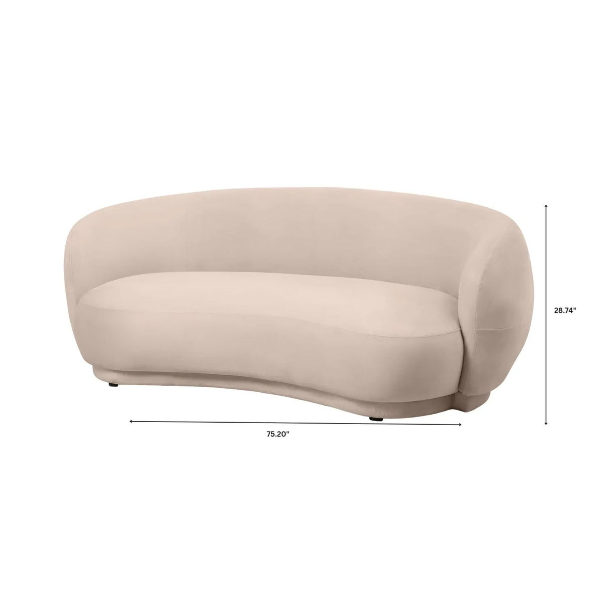 Faze 3-Seater Wide Couch Sofa Upholstered in Velvet - Elax Furniture