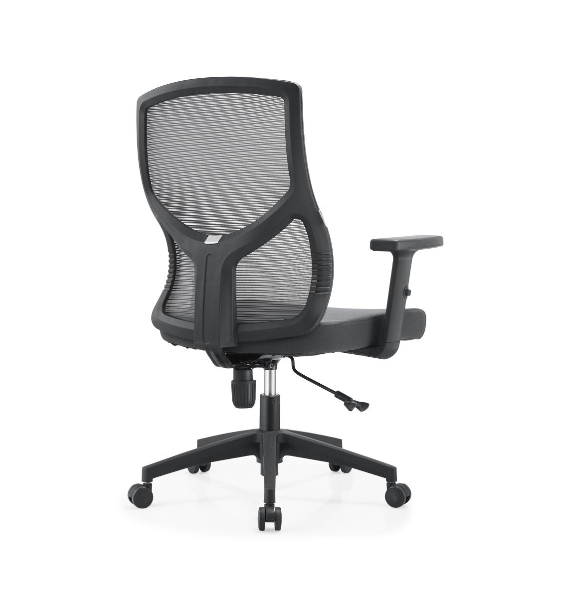 Glen Cotton Mid-Back Adjustable Office Conference Chair Grey Office Chair Leisuremod