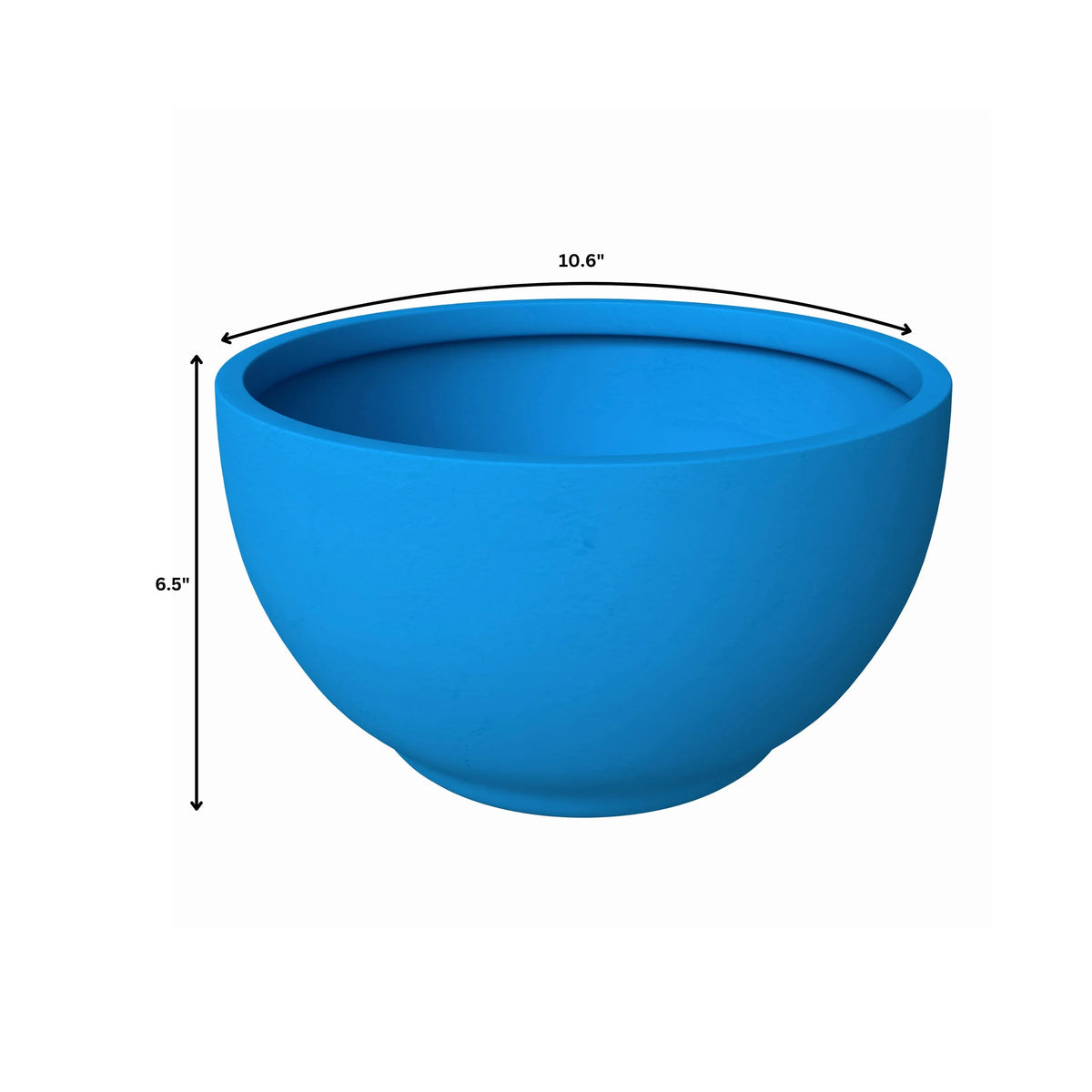 Grove Modern Fiberstone Round Planter Weather Resistant Design Plant Pot - Elax Furniture