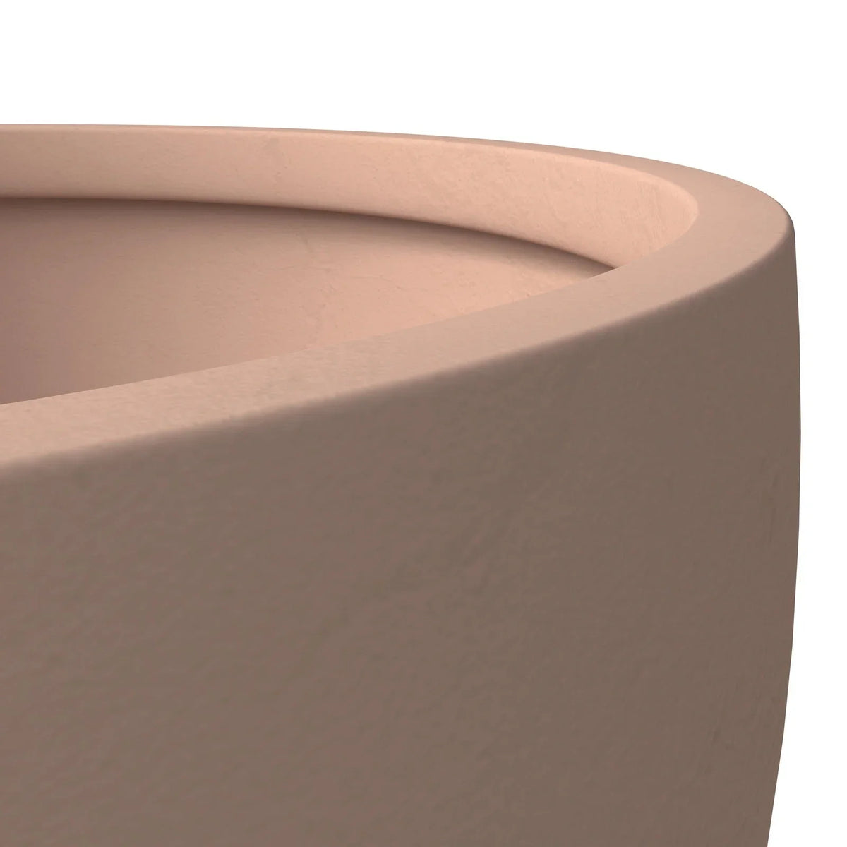 Grove Modern Fiberstone Round Planter Weather Resistant Design Plant Pot - Elax Furniture