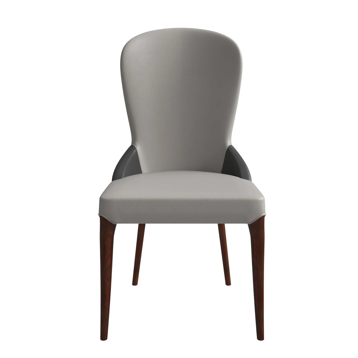 Havana Leather Dining Chair with a Two-Tone Color Design and Rubberwood Legs - Elax Furniture