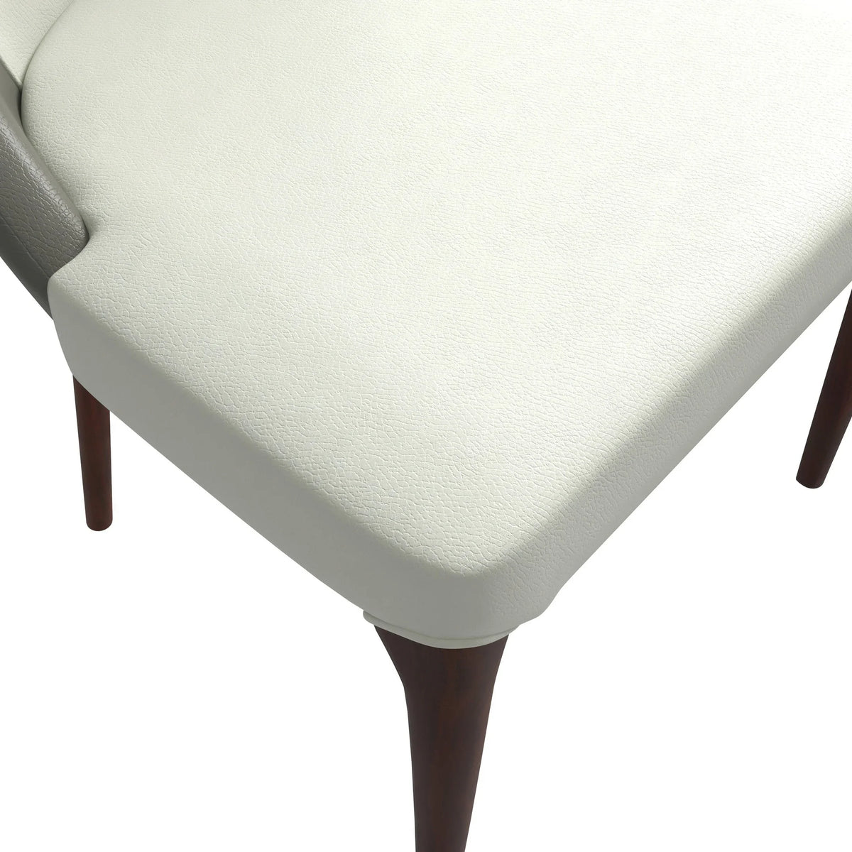 Havana Leather Dining Chair with a Two-Tone Color Design and Rubberwood Legs - Elax Furniture