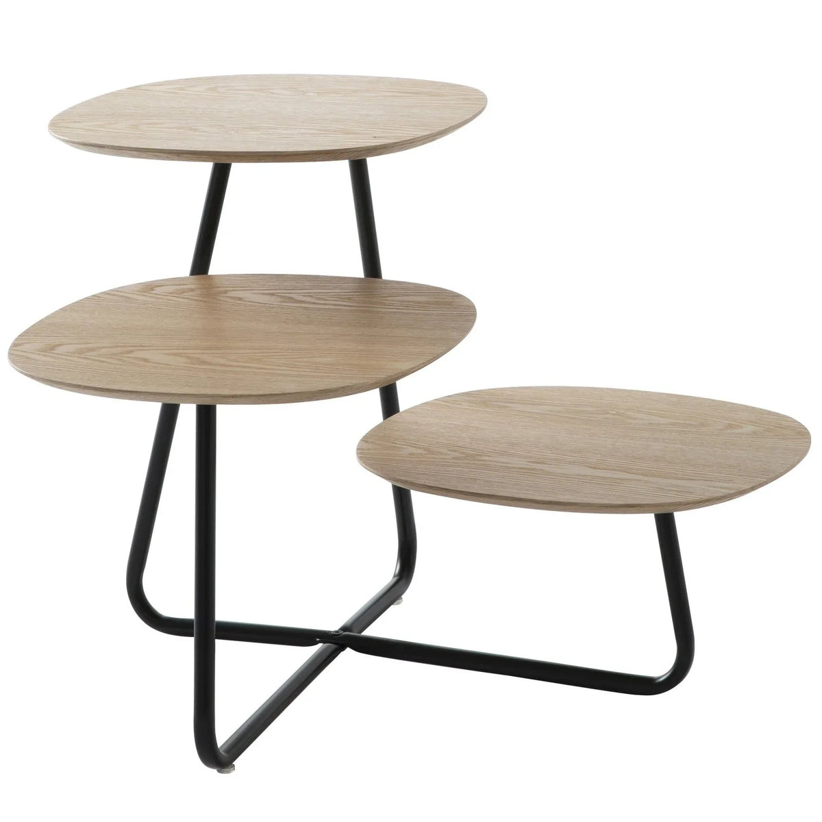 Hazelton Multi-Top End Tables with Manufactured Wood Top and Powder Coated Steel Frame - Elax Furniture
