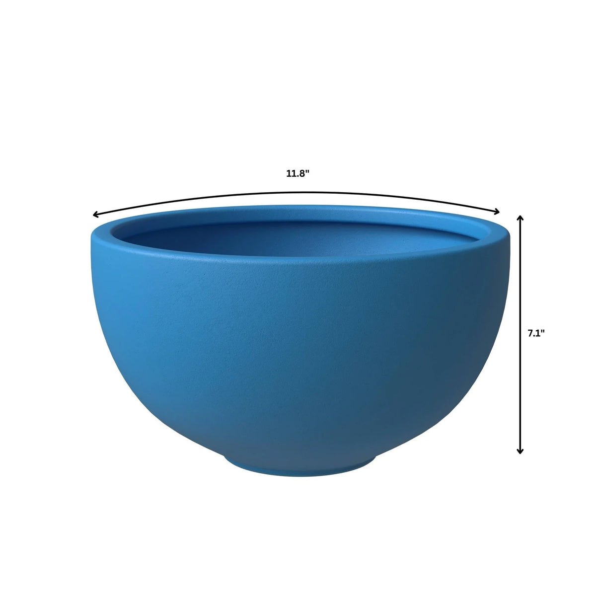 Iris Modern 3-Piece Round Planter Pot Set in Fiberstone and Clay Weather Resistant Design - Elax Furniture