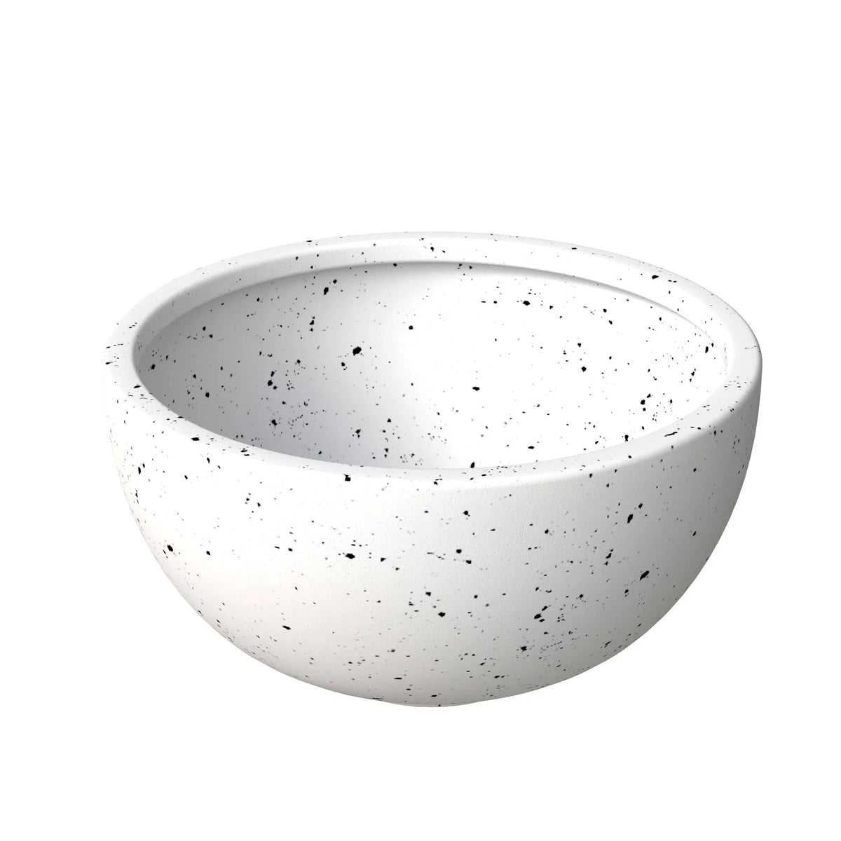 Iris Modern 3-Piece Round Planter Pot Set in Fiberstone and Clay Weather Resistant Design - Elax Furniture