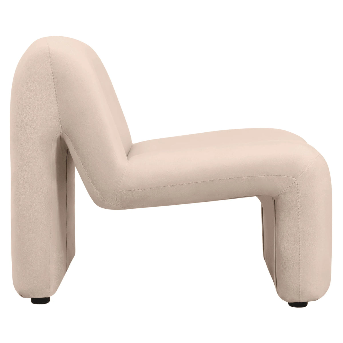 Klyx Accent Chair Upholstered in Boucle/Velvet Padded Seat and Back with Iron Frame - Elax Furniture