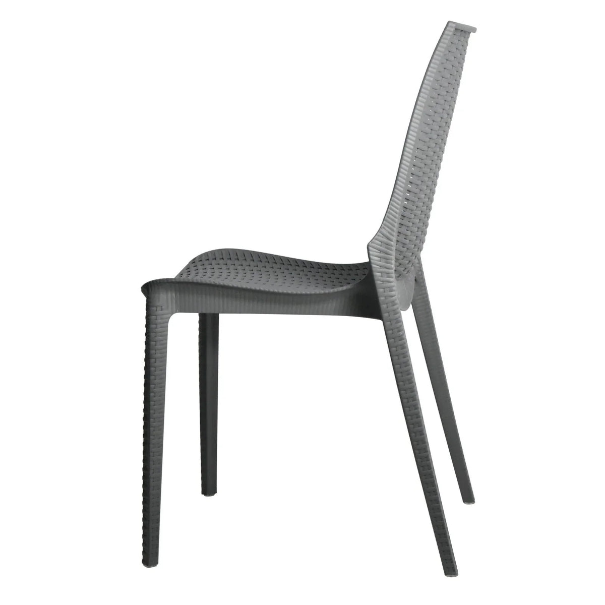 Kent Mid-Century Modern Weave Design 3-Piece Outdoor Patio Dining Set - Elax Furniture