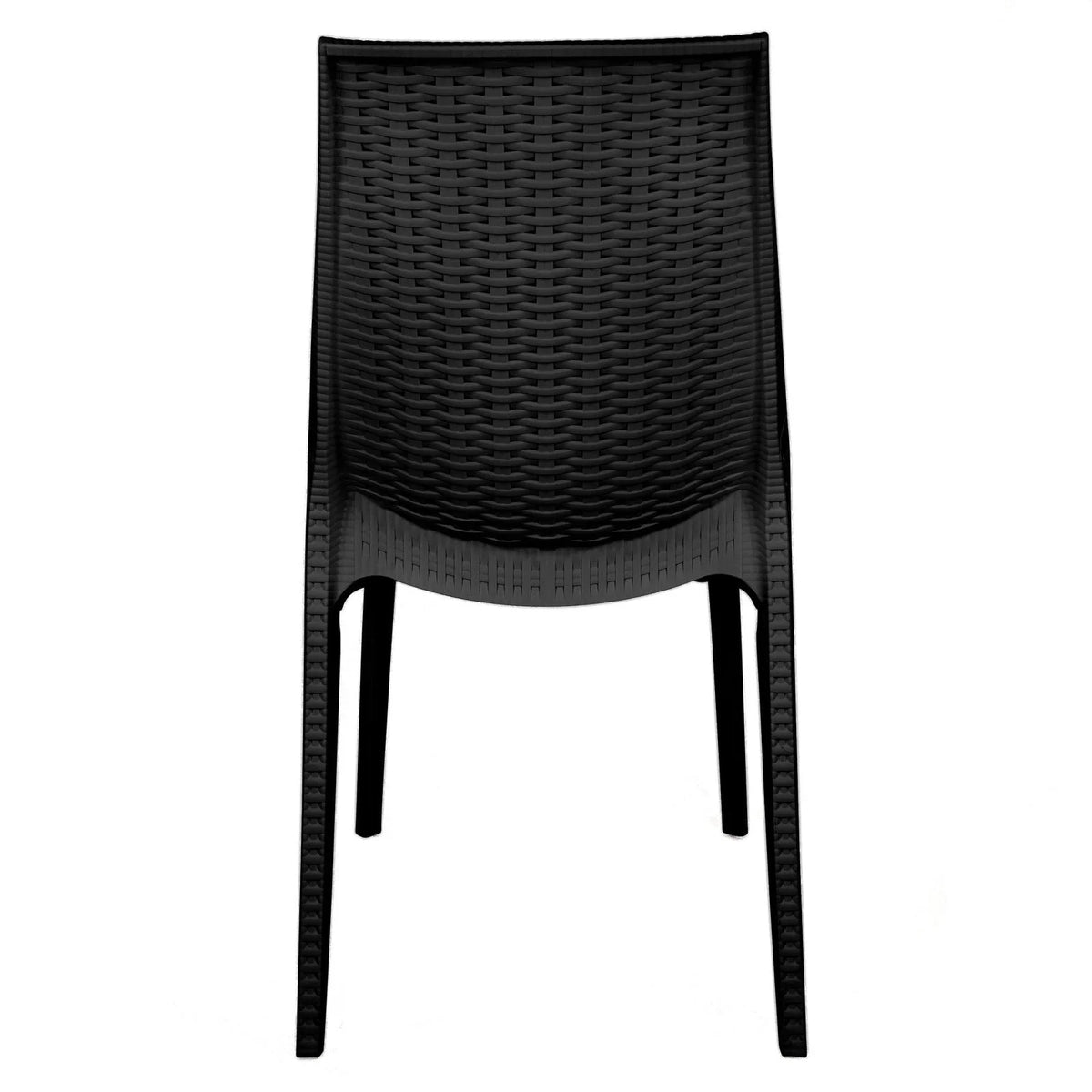 Kent Mid-Century Modern Weave Design 3-Piece Outdoor Patio Dining Set - Elax Furniture