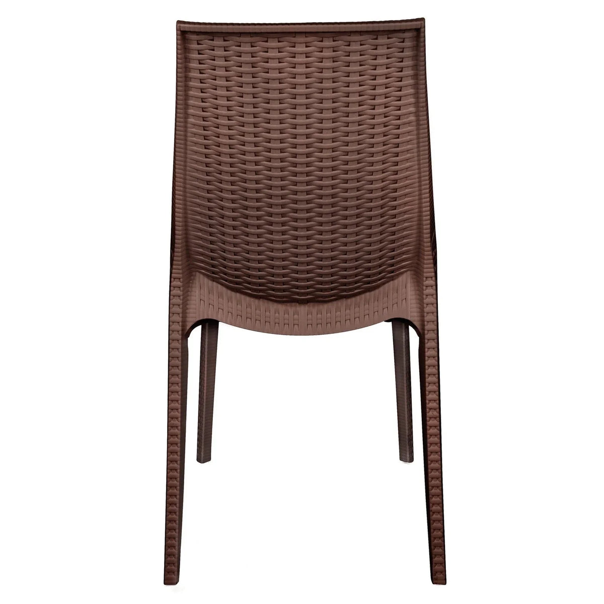 Kent Mid-Century Modern Weave Design 5-Piece Outdoor Patio Dining Set - Elax Furniture