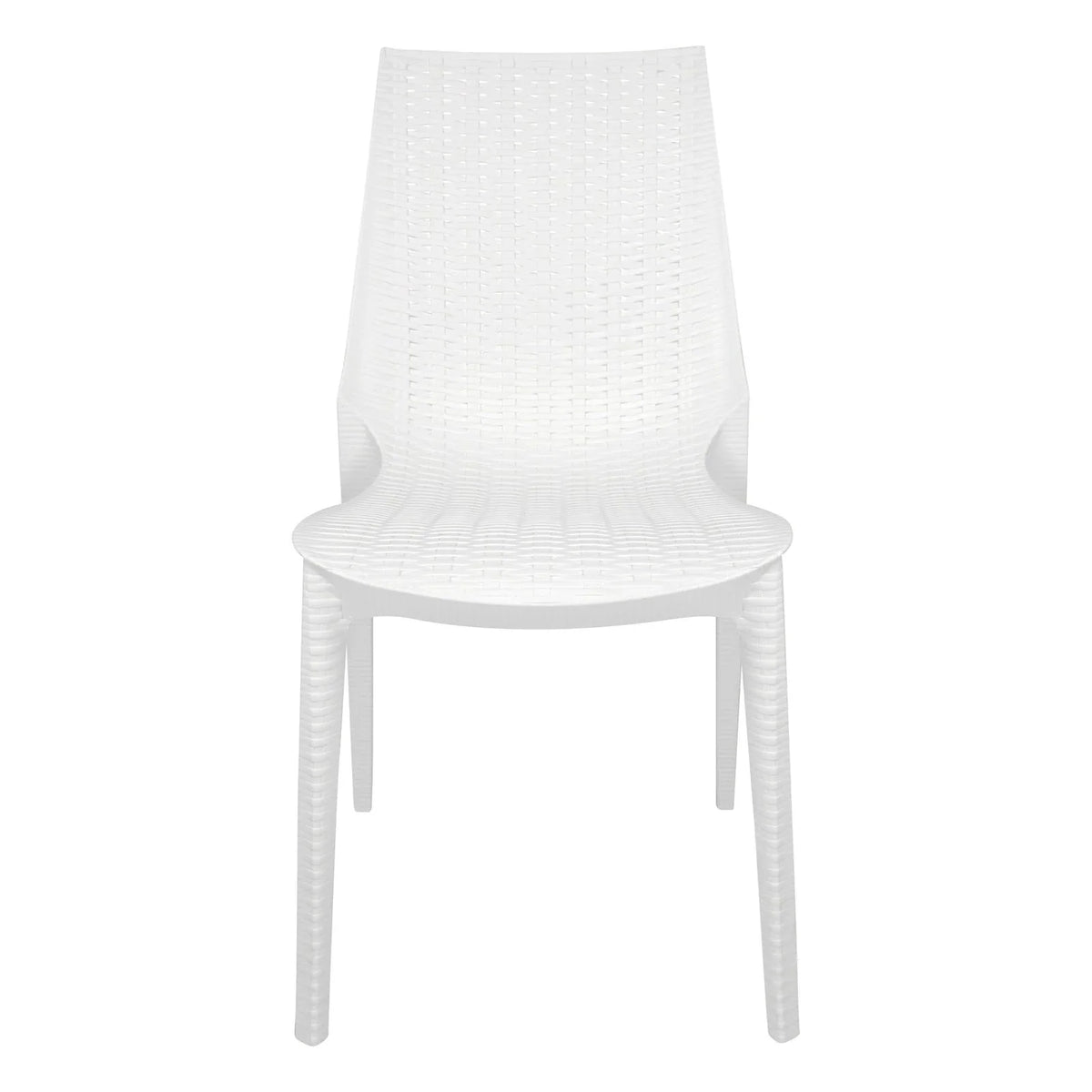 Kent Mid-Century Modern Weave Design 5-Piece Outdoor Patio Dining Set - Elax Furniture