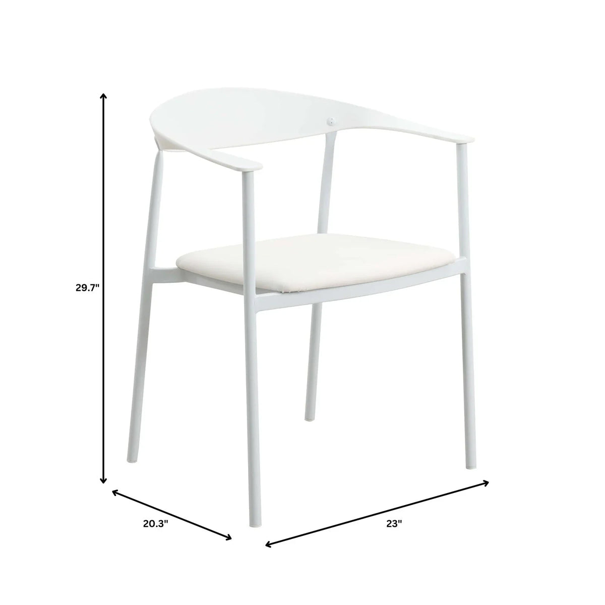Kora Dining Chair Upholstered in Leather with Stainless Steel Frame and Legs - Elax Furniture