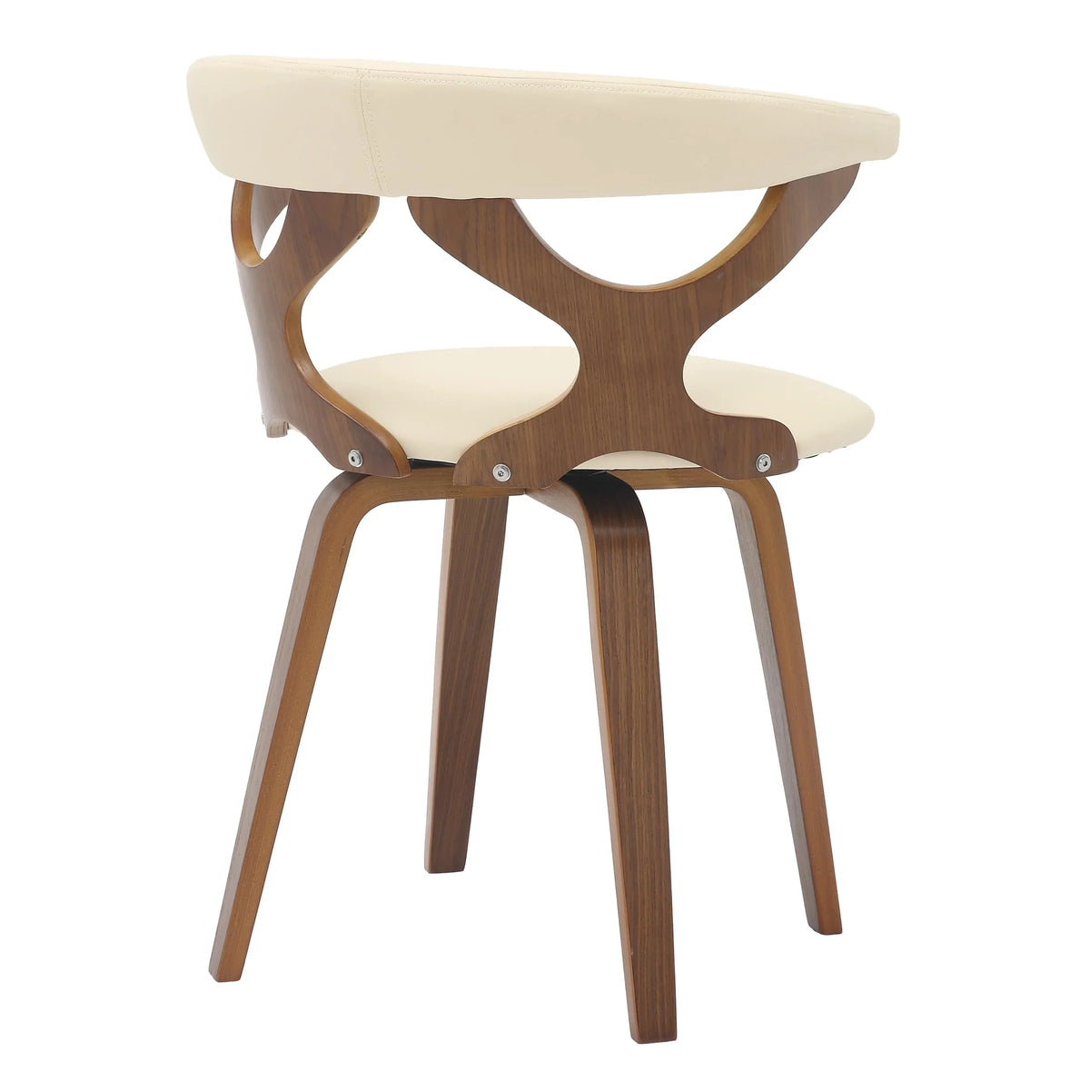 Klyne Modern Wooden Dining Chair With Walnut Color Frame - Elax Furniture