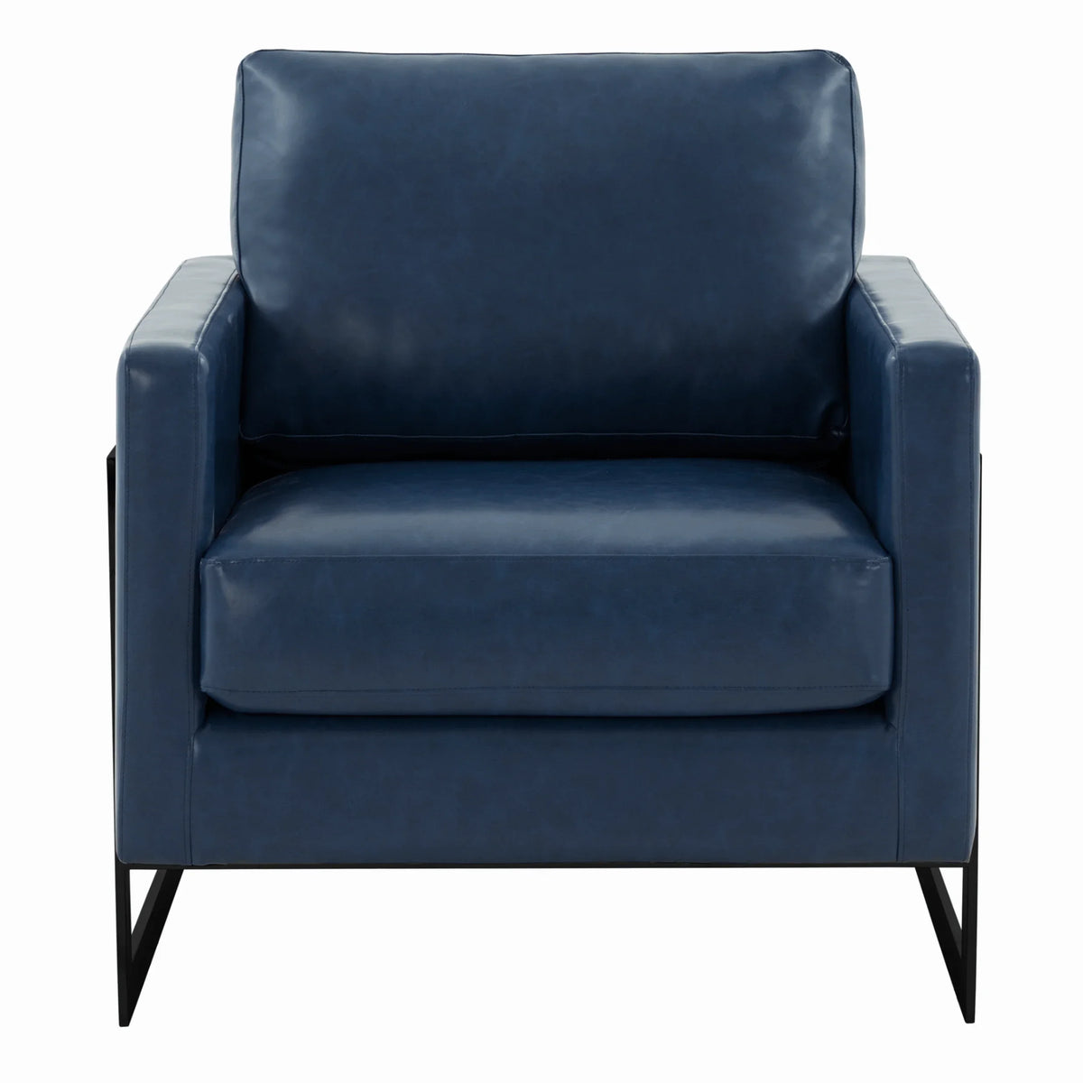 Lincoln Modern Upholstered Accent Armchair With Gold/Black Metal Frame - Elax Furniture