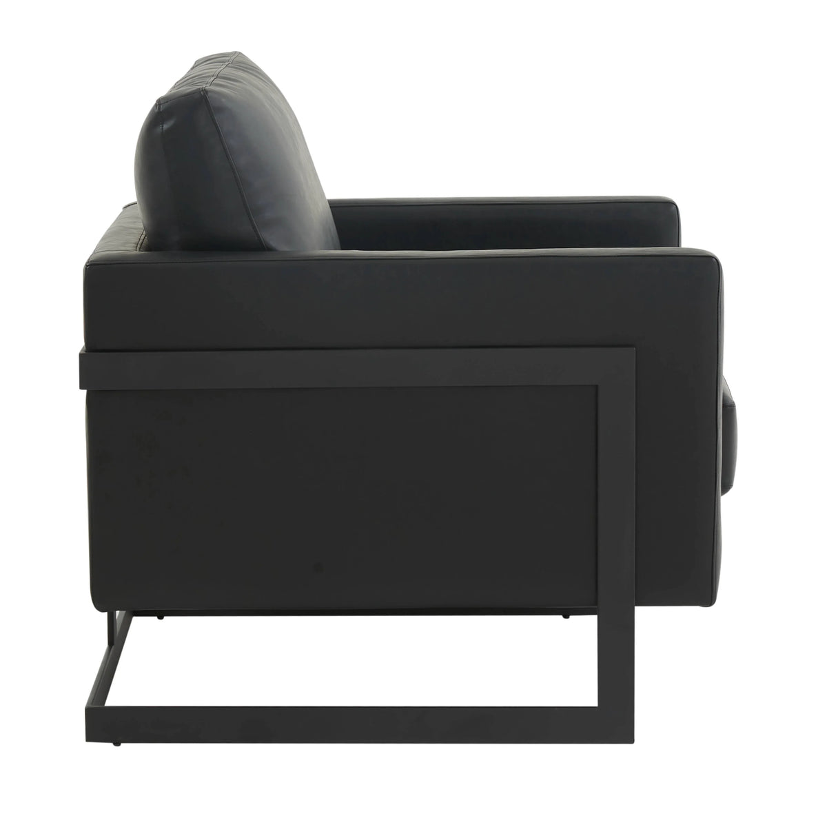 Lincoln Modern Upholstered Accent Armchair With Gold/Black Metal Frame - Elax Furniture