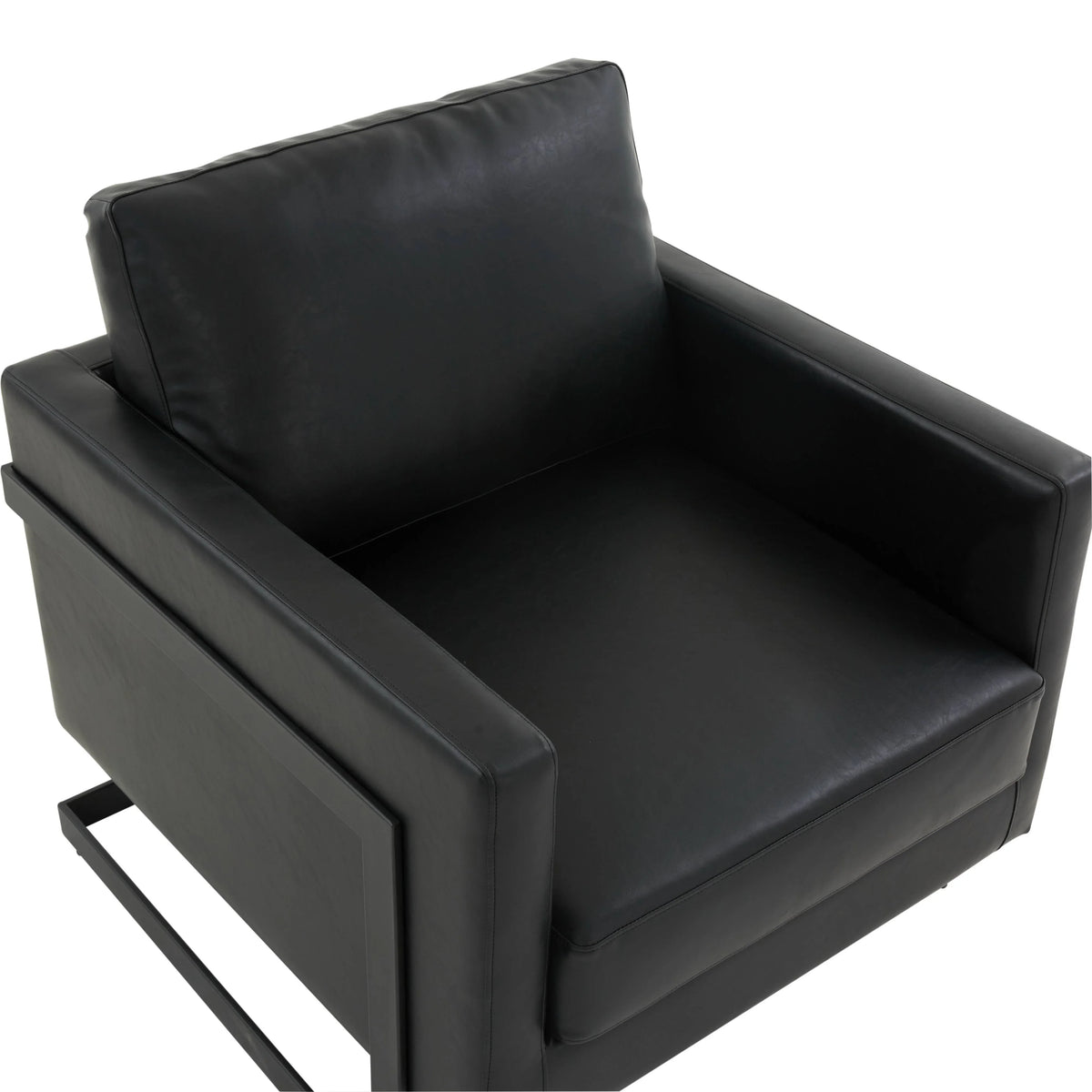 Lincoln Modern Upholstered Accent Armchair With Gold/Black Metal Frame - Elax Furniture