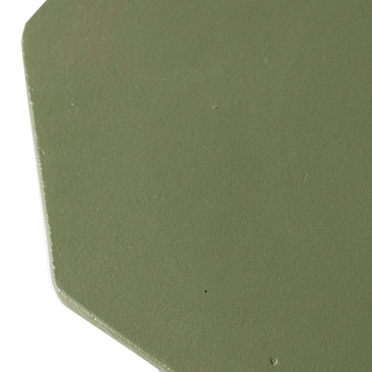 Azure Side Table Round Fiberstone Accent Table Olive Green Side Table LeisureMod