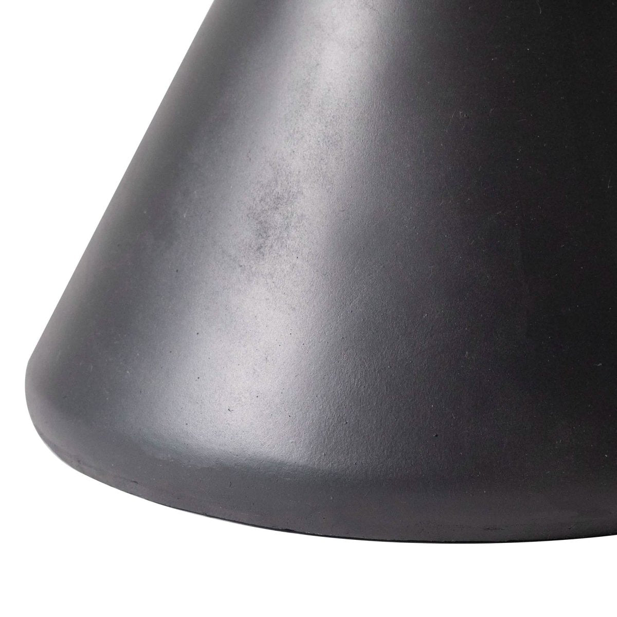 Echo Side Table with Weather-Resistant Fibersone Top Round Accent Table Dark Grey Side Table LeisureMod