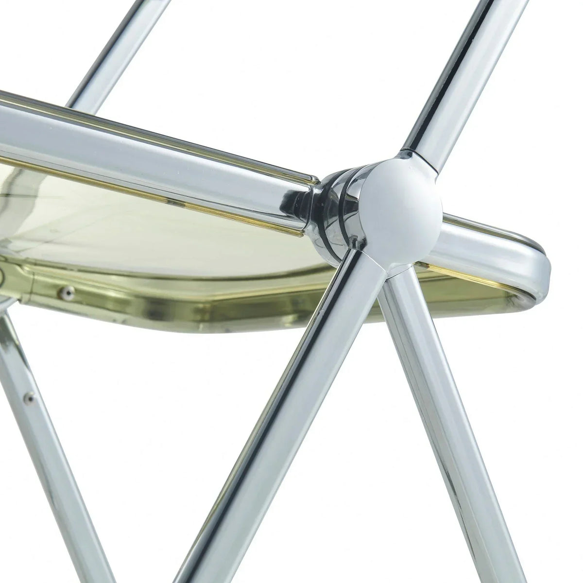 Lawrence Acrylic Folding Chair With Metal Frame - Elax Furniture