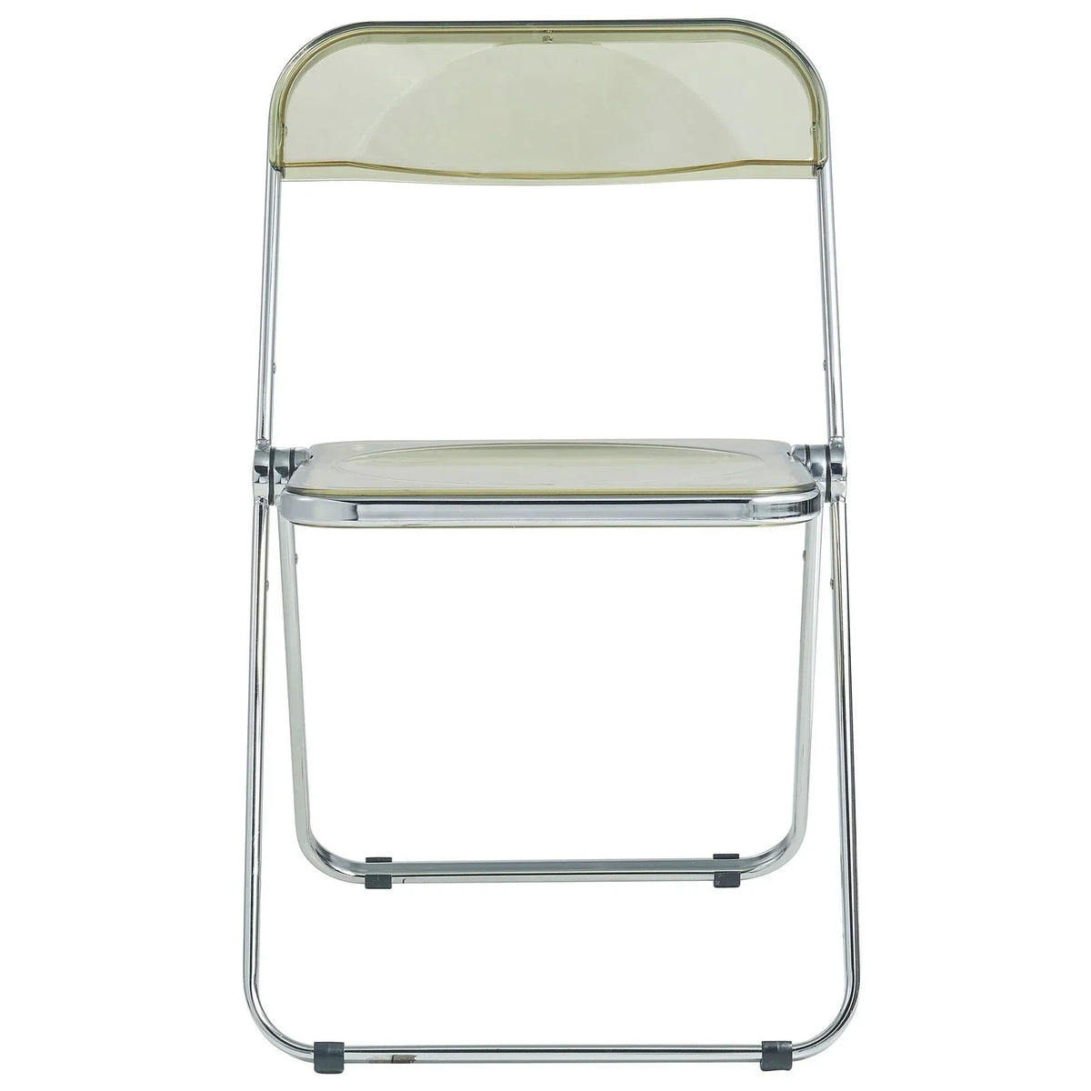Lawrence 7-Piece Dining Set: Folding Acrylic Chairs & Rectangular Wood Table - Elax Furniture