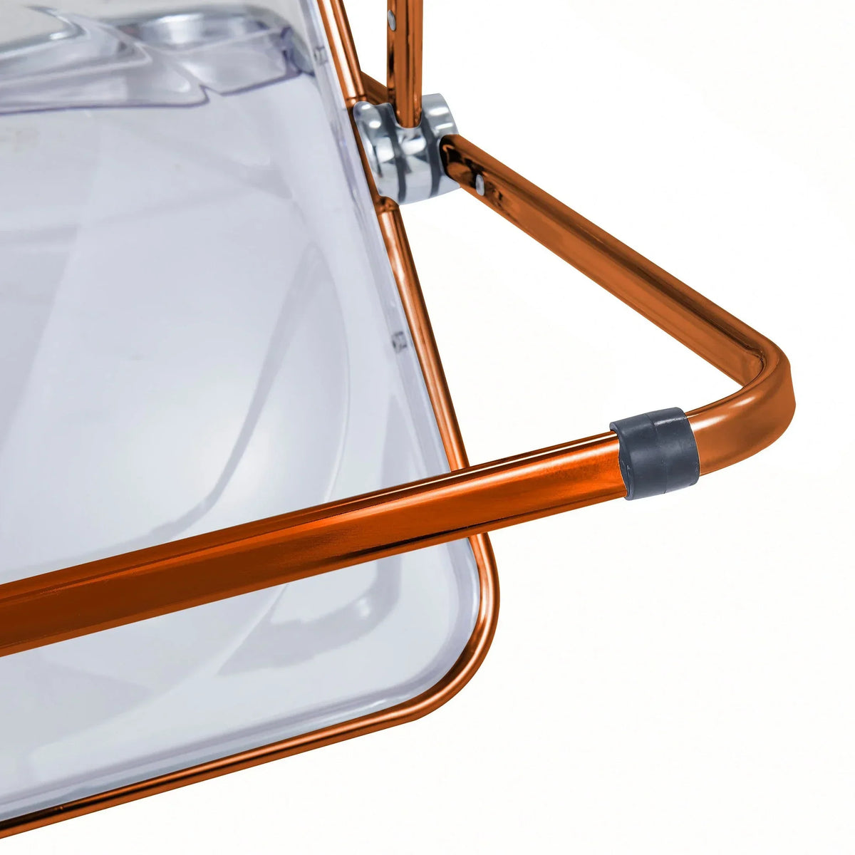 Lawrence Acrylic Folding Chair With Metal Frame - Elax Furniture