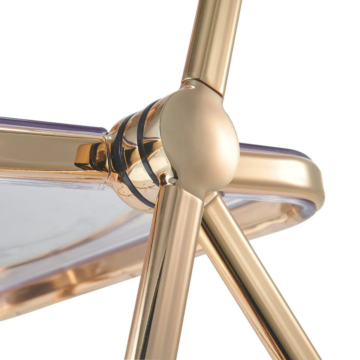 Lawrence Acrylic Folding Chair With Metal Frame - Elax Furniture