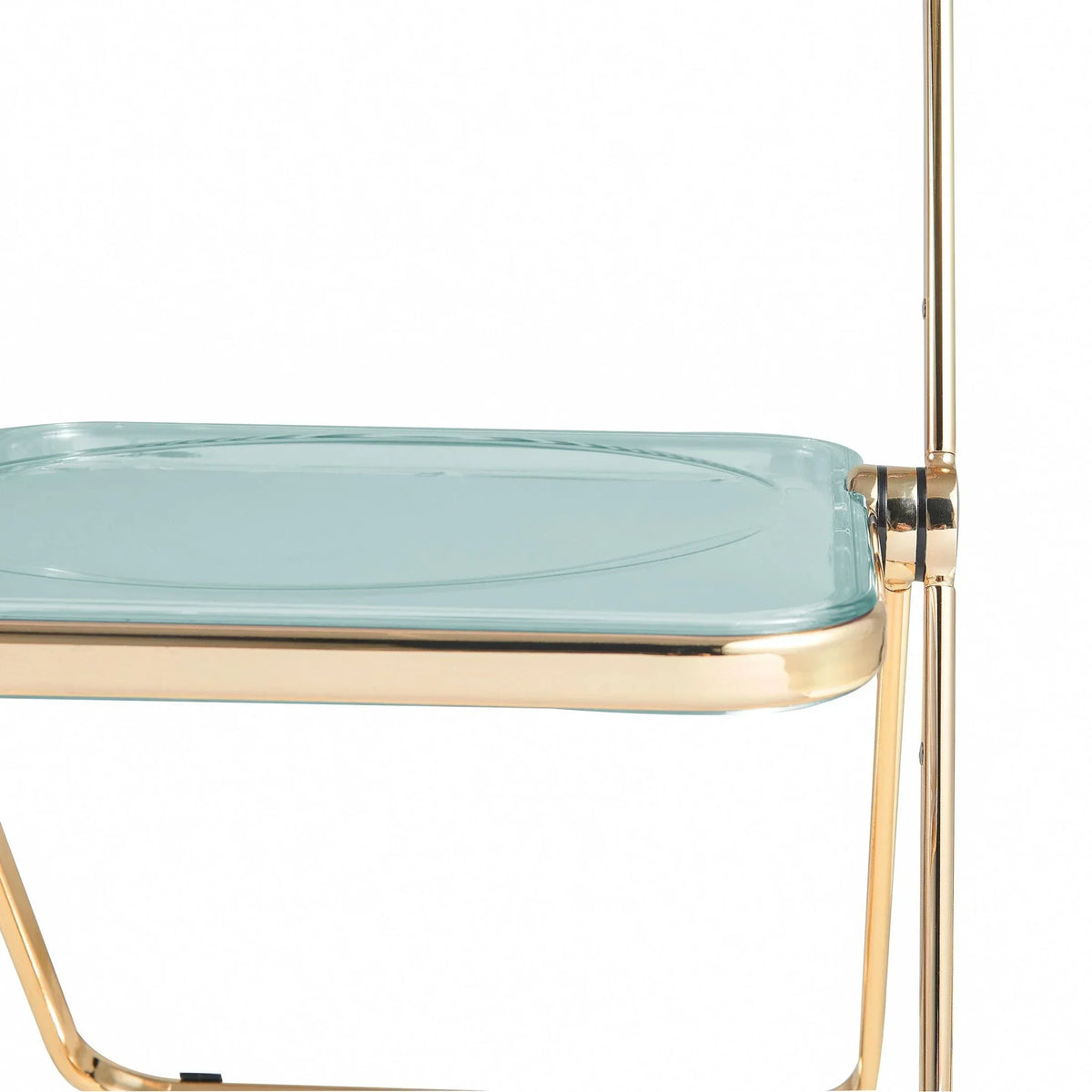 Lawrence Acrylic Folding Chair With Metal Frame - Elax Furniture