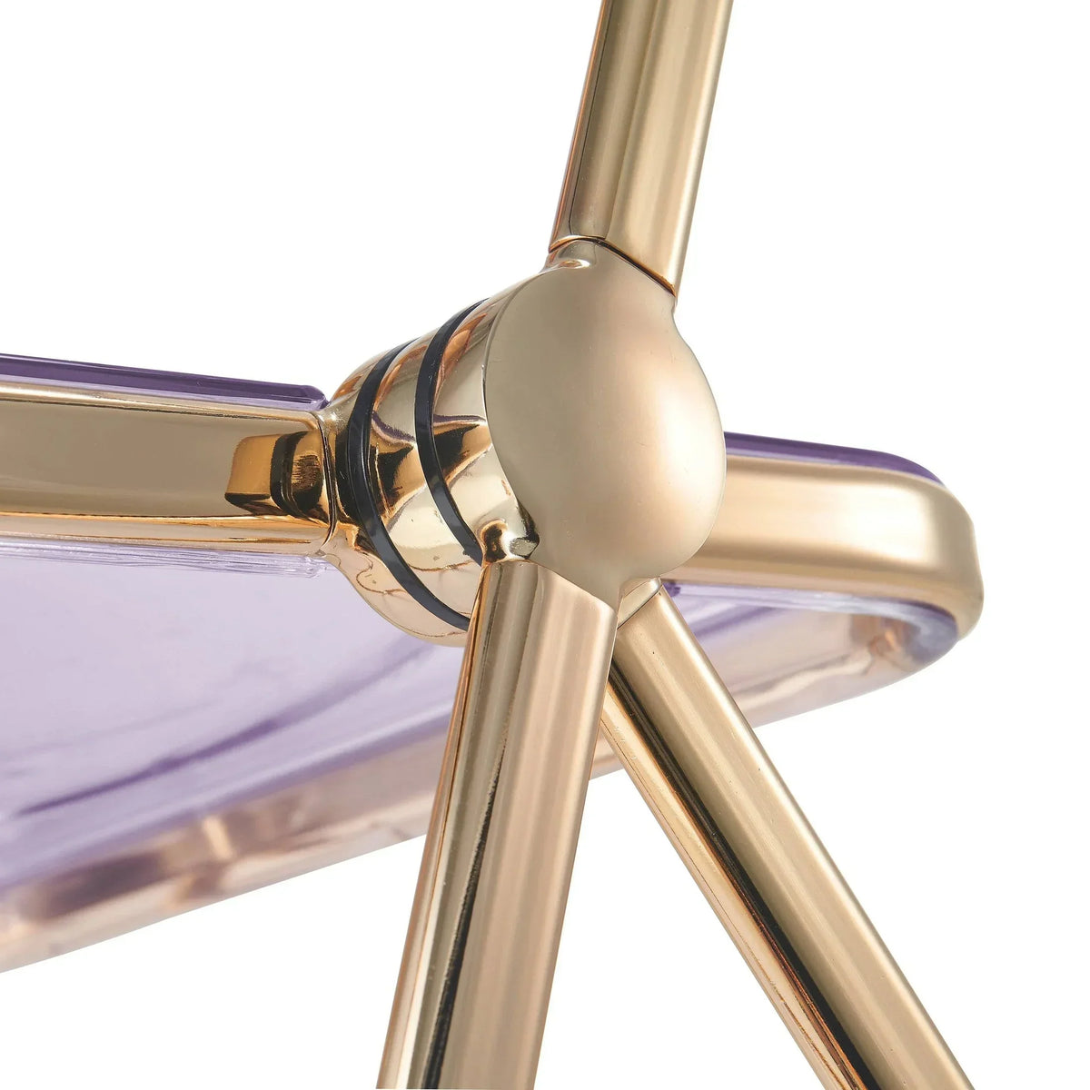 Lawrence Acrylic Folding Chair With Metal Frame - Elax Furniture