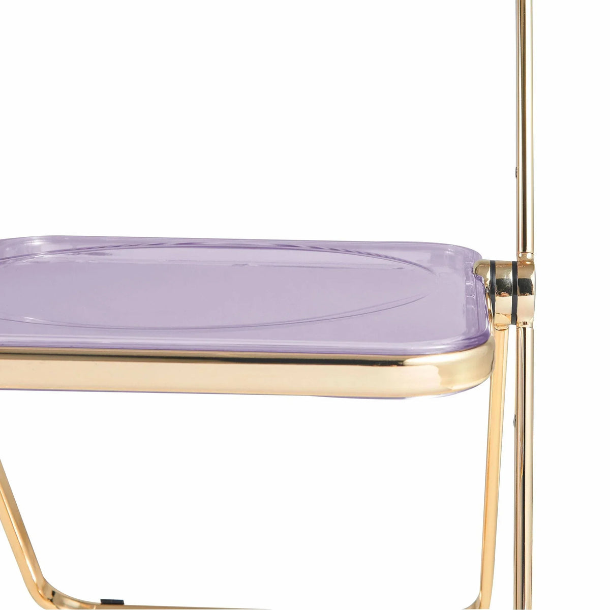 Lawrence Acrylic Folding Chair With Metal Frame - Elax Furniture