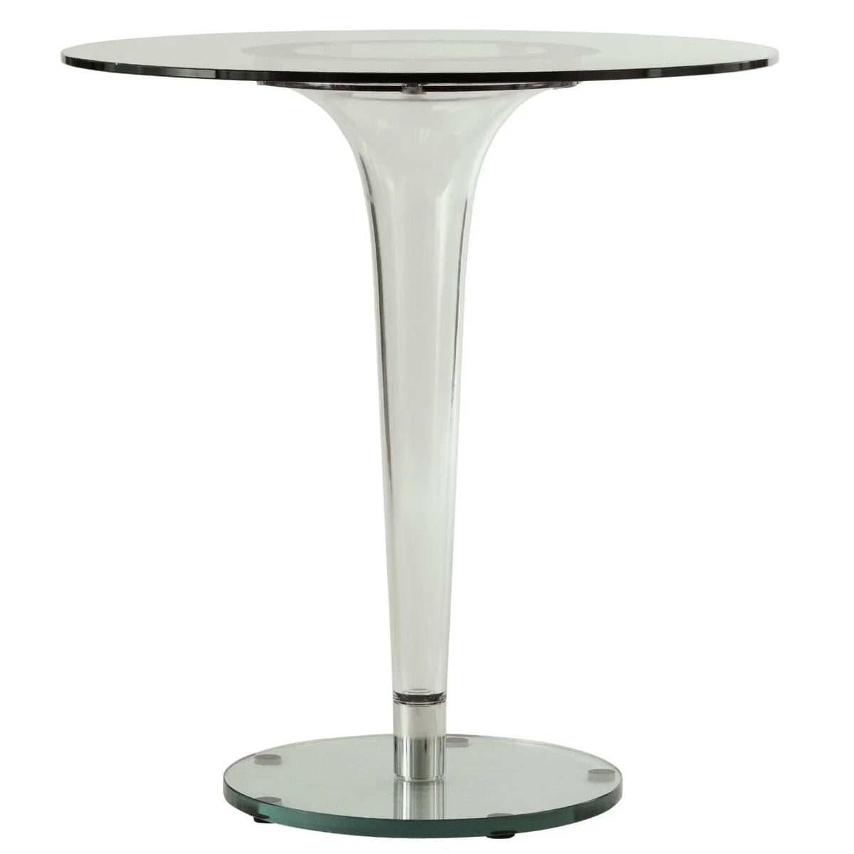 Lonia Modern Clear Glass Top Dining Table With Acrylic Base - Elax Furniture