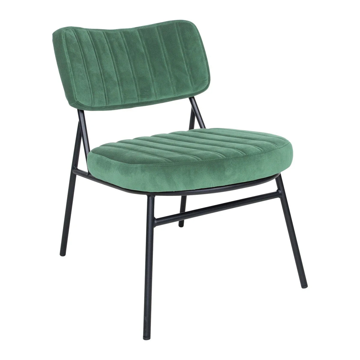 Marilane Upholstered Velvet Accent Chair With Metal Frame - Elax Furniture