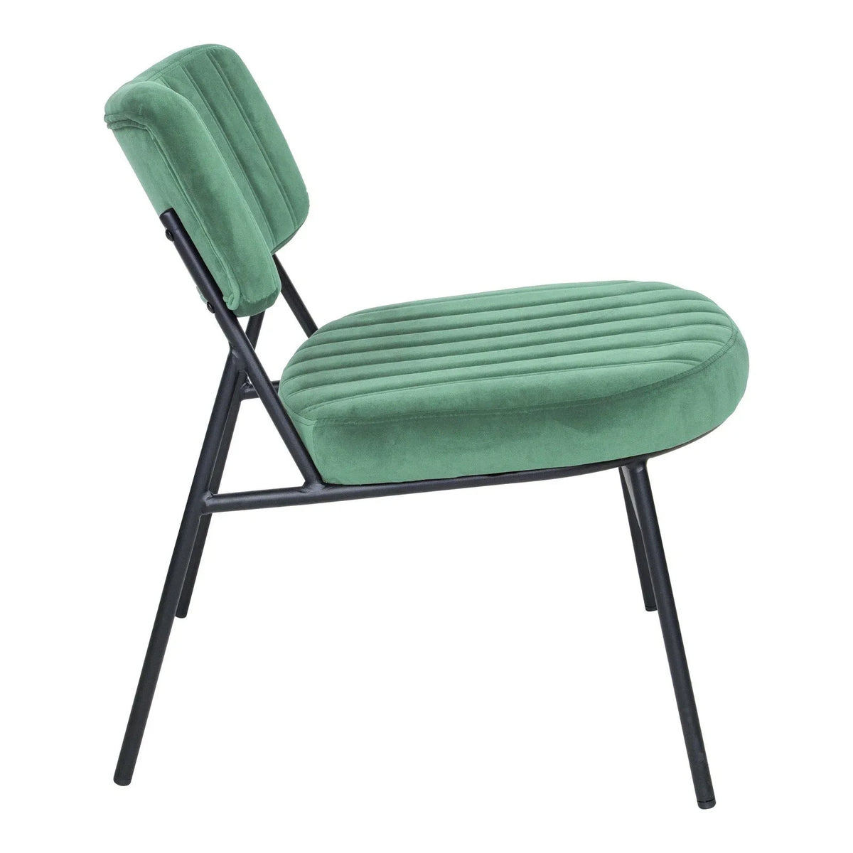 Marilane Upholstered Velvet Accent Chair With Metal Frame - Elax Furniture