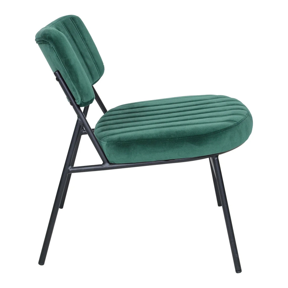 Marilane Upholstered Velvet Accent Chair With Metal Frame - Elax Furniture