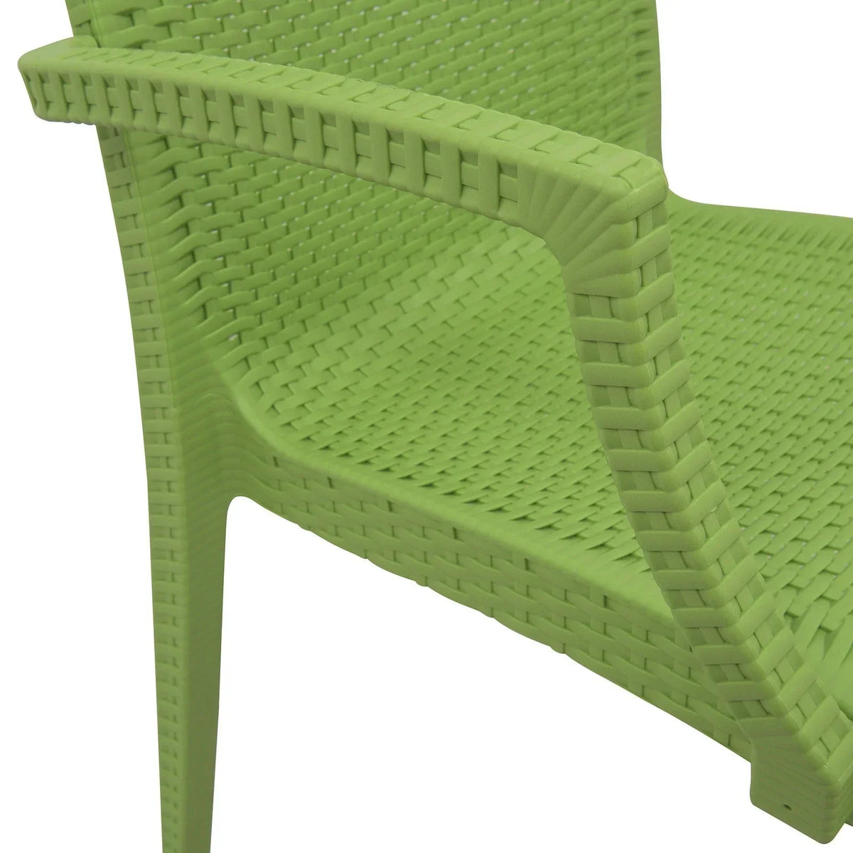 Mace Patio Outdoor Dining Armchair with Weave Design in Polypropylene (Open Box) - Elax Furniture