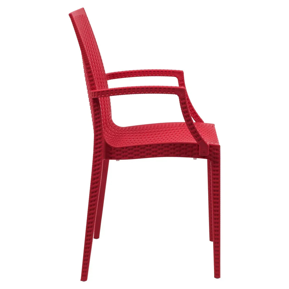 Mace Patio Outdoor Dining Armchair with Weave Design in Polypropylene (Open Box) - Elax Furniture