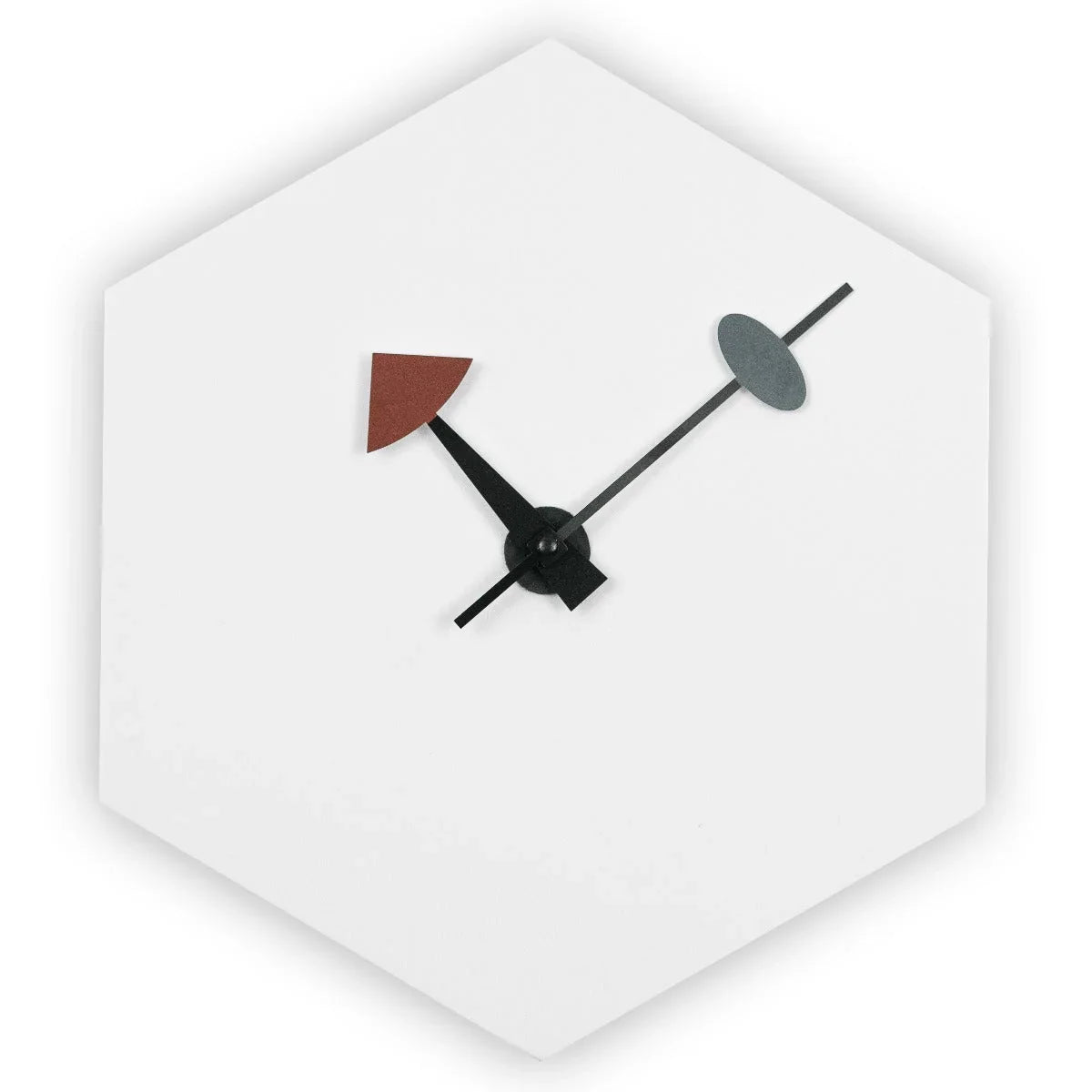 Manchester Modern hexagon Silent Non-Ticking Wall Clock - Elax Furniture