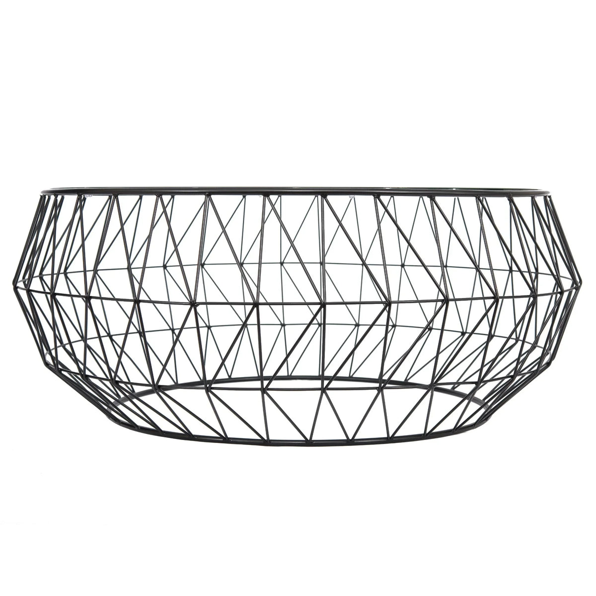 Malibu Modern Round Glass Top Coffee Table With Chrome Base - Elax Furniture