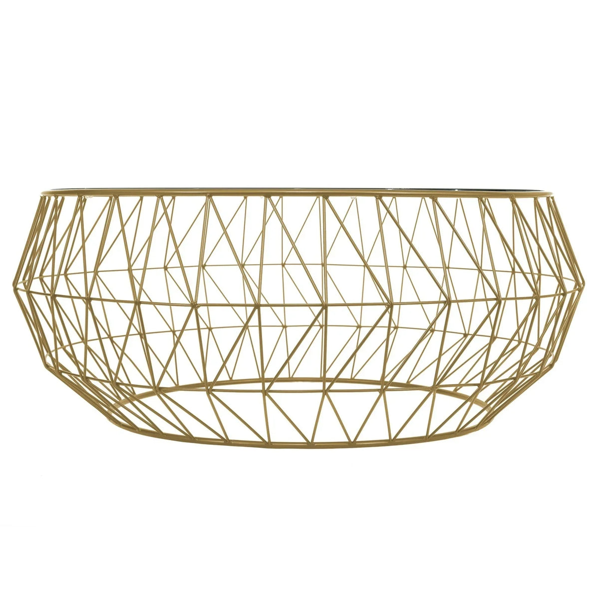 Malibu Modern Round Glass Top Coffee Table With Chrome Base - Elax Furniture